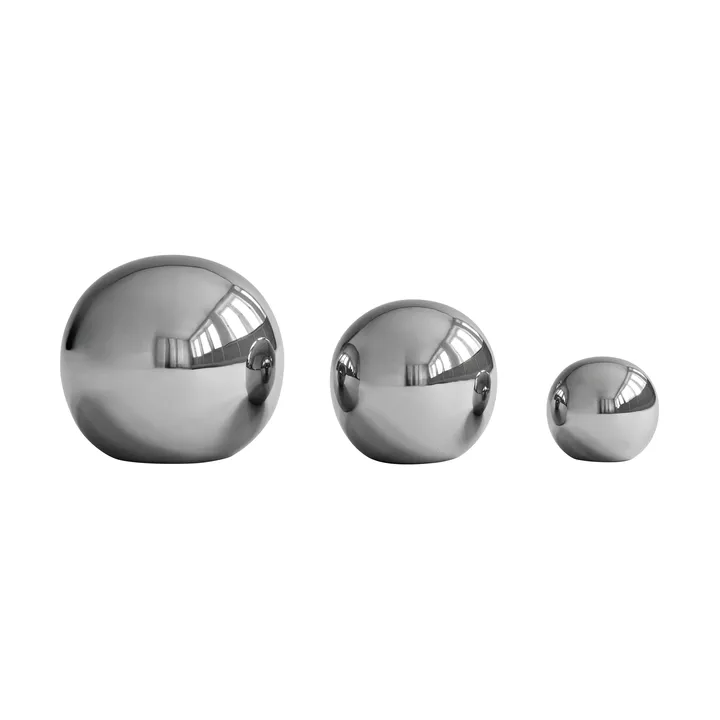 Dekoracja Gallery Balls 3 szt. - Chrome - 101 Copenhagen