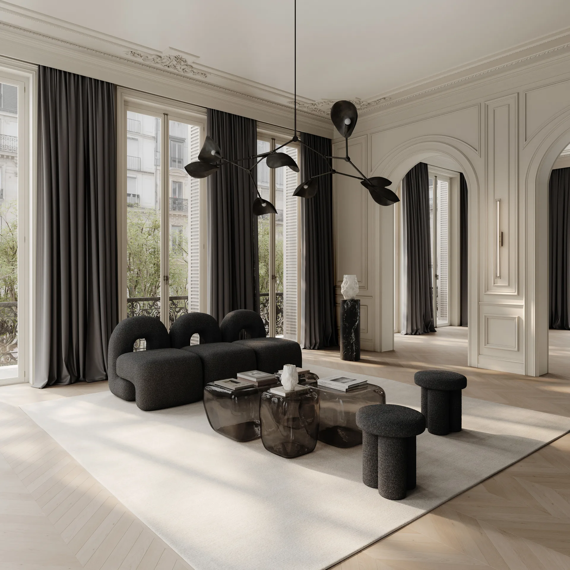 Fotel lounge Daiku, Głęboki taupe 101 Copenhagen