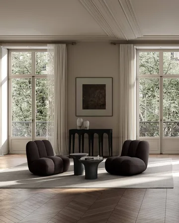 Fotel Toe lounge - Dark brown - 101 Copenhagen