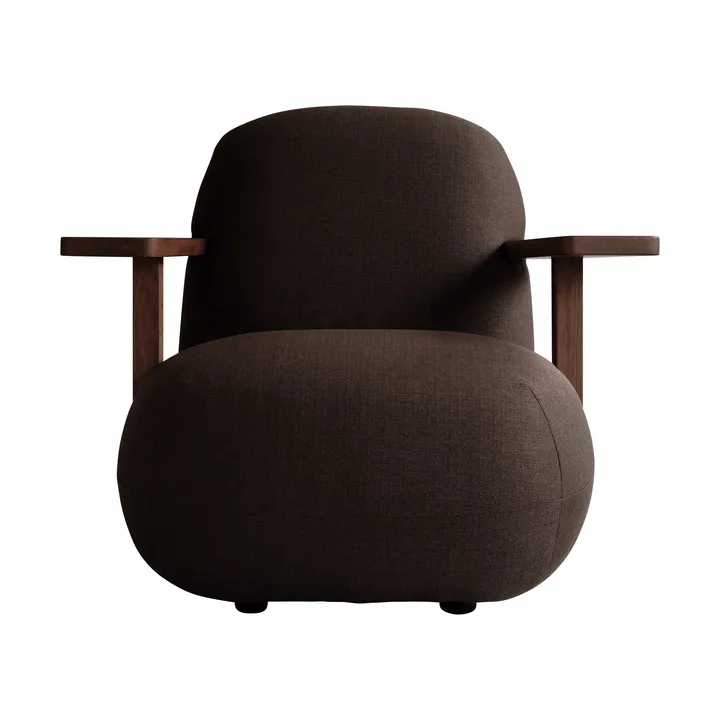 Fotel z podłokietnikami Toe chair - Classic brown oak-dark brown - 101 Copenhagen