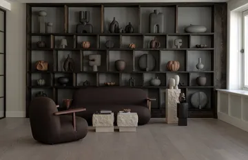 Fotel z podłokietnikami Toe chair - Classic brown oak-dark brown - 101 Copenhagen