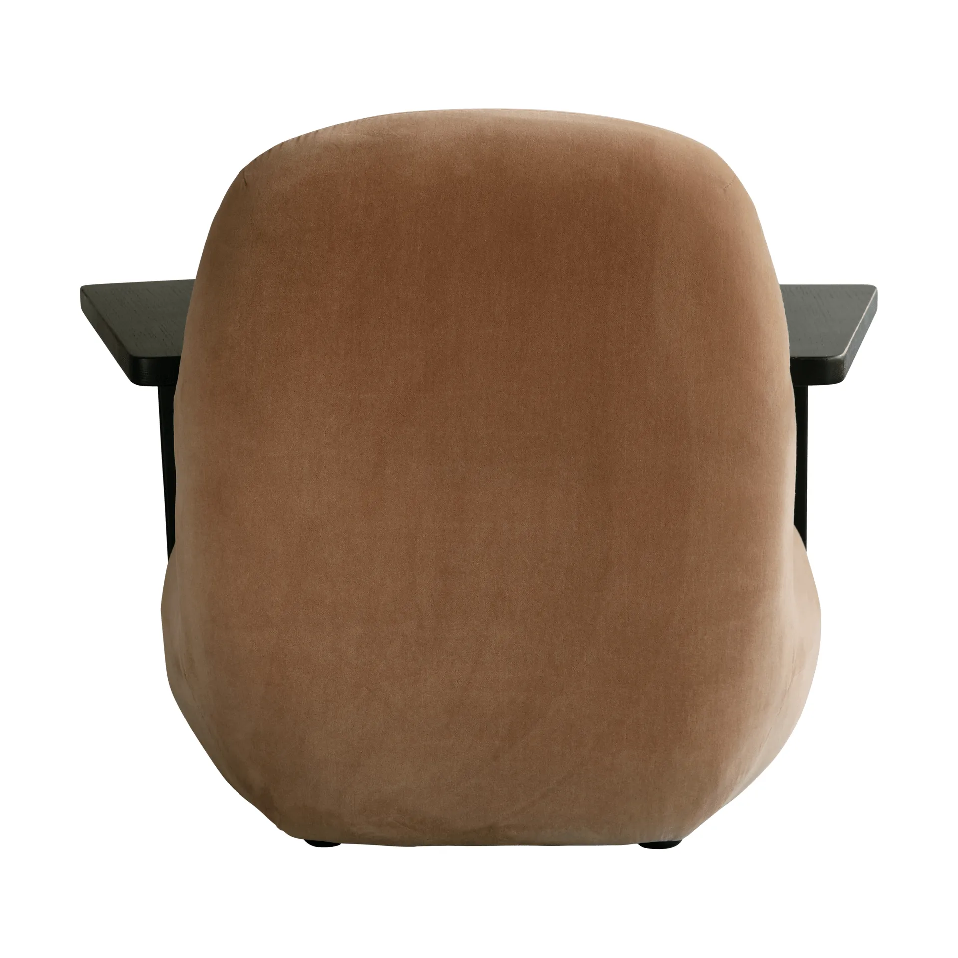 Fotel z podłokietnikami Toe chair, Coffee black oak-desert 101 Copenhagen