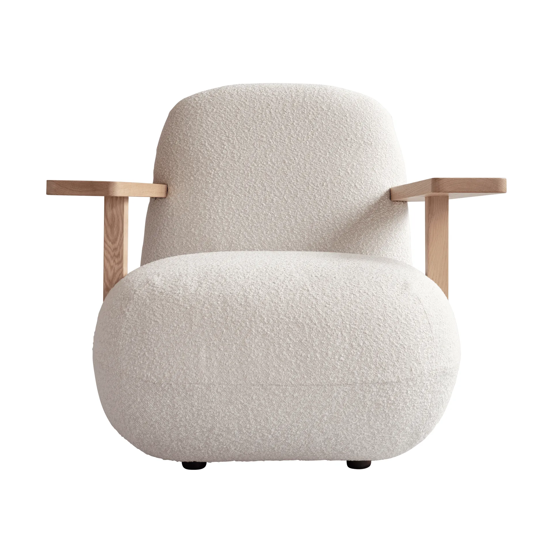 Fotel z podłokietnikami Toe chair, Natural oak-off white 101 Copenhagen