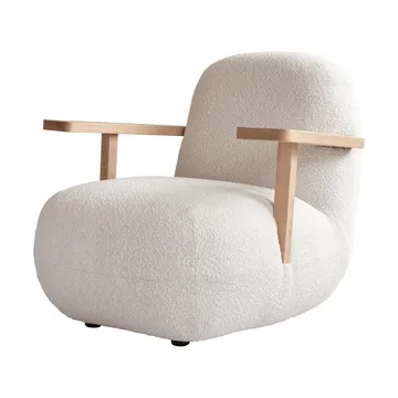 Fotel z podłokietnikami Toe chair - Natural oak-off white - 101 Copenhagen