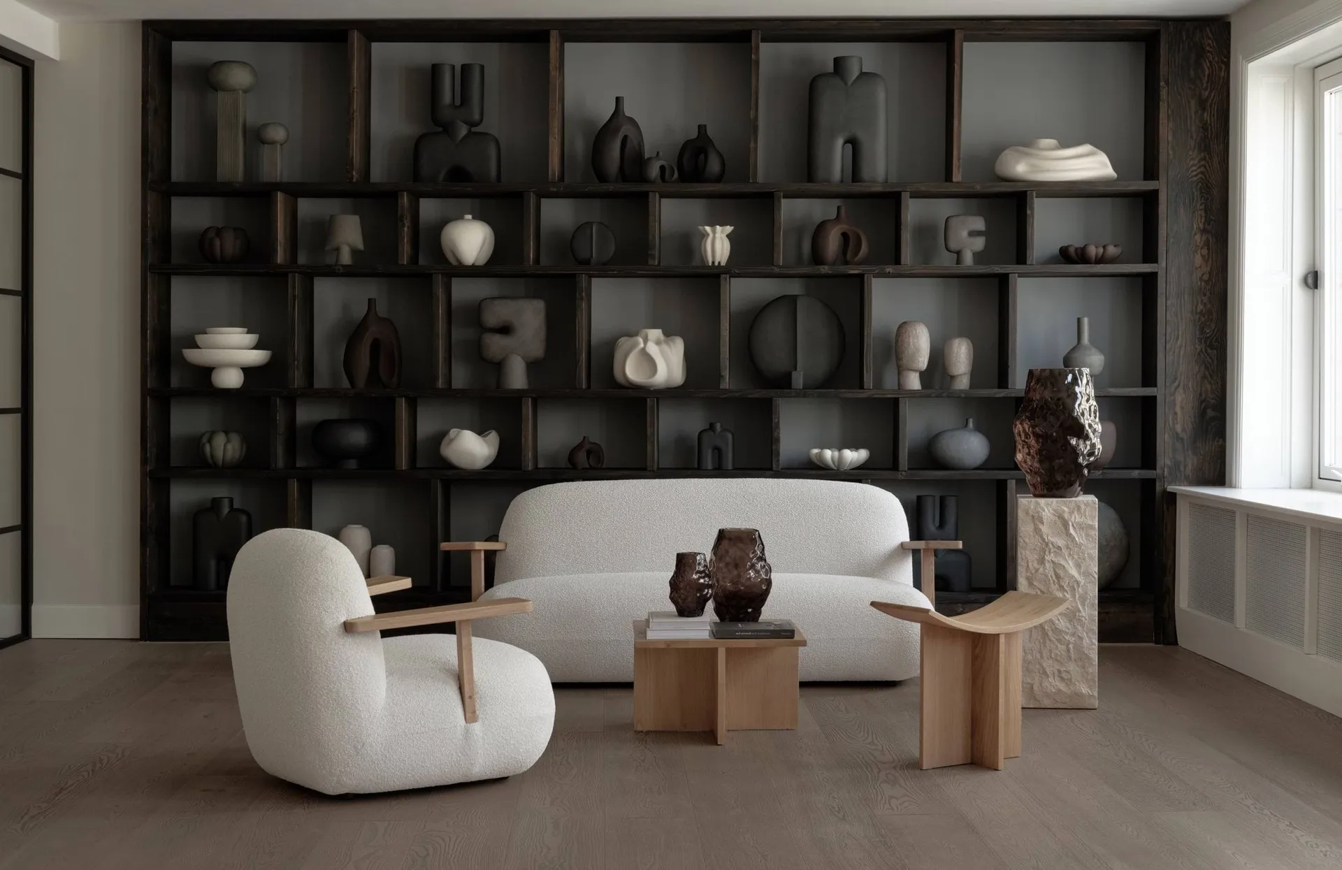 Fotel z podłokietnikami Toe chair, Natural oak-off white 101 Copenhagen