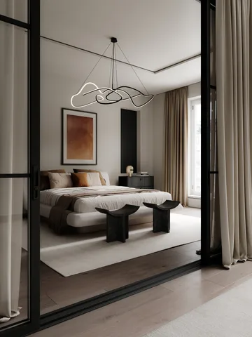 Lampa sufitowa Ghost Chandelier big - Burned black - 101 Copenhagen