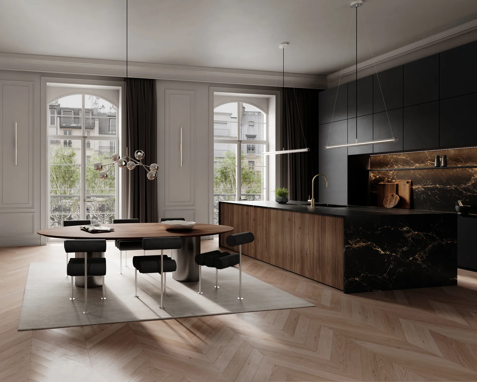 Lampa wisząca Frame, Chrom 101 Copenhagen