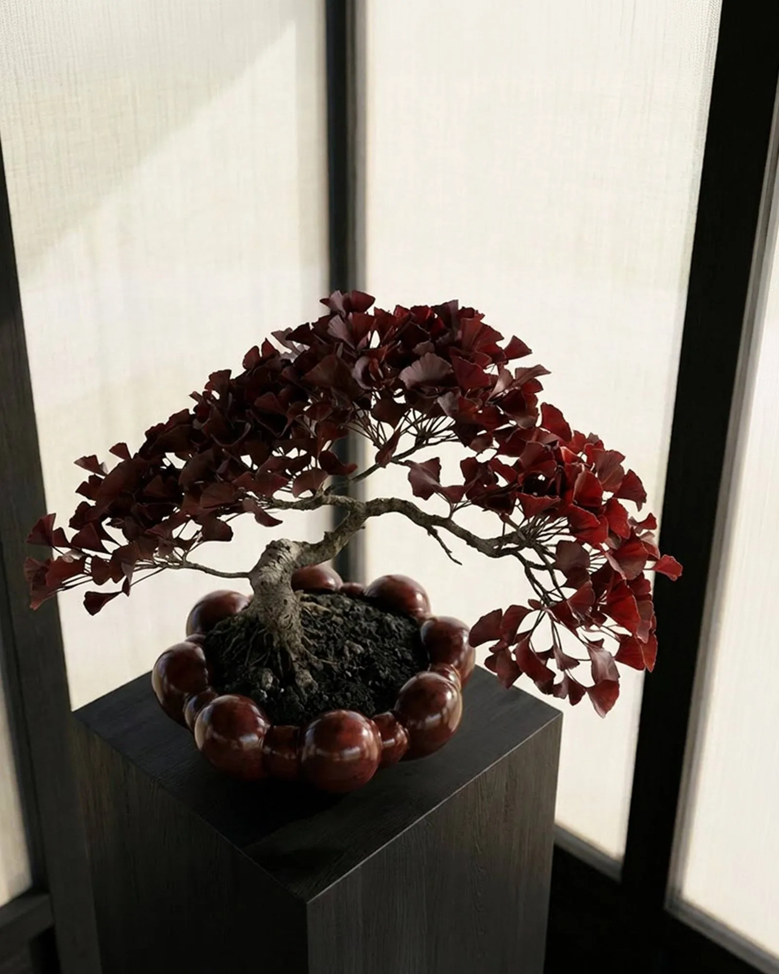Miska Bloom tray, Maroon 101 Copenhagen