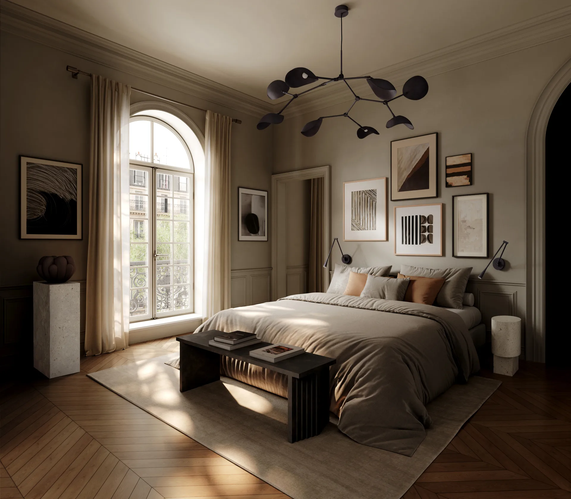 Snake kinkiet, Burned Black 101 Copenhagen