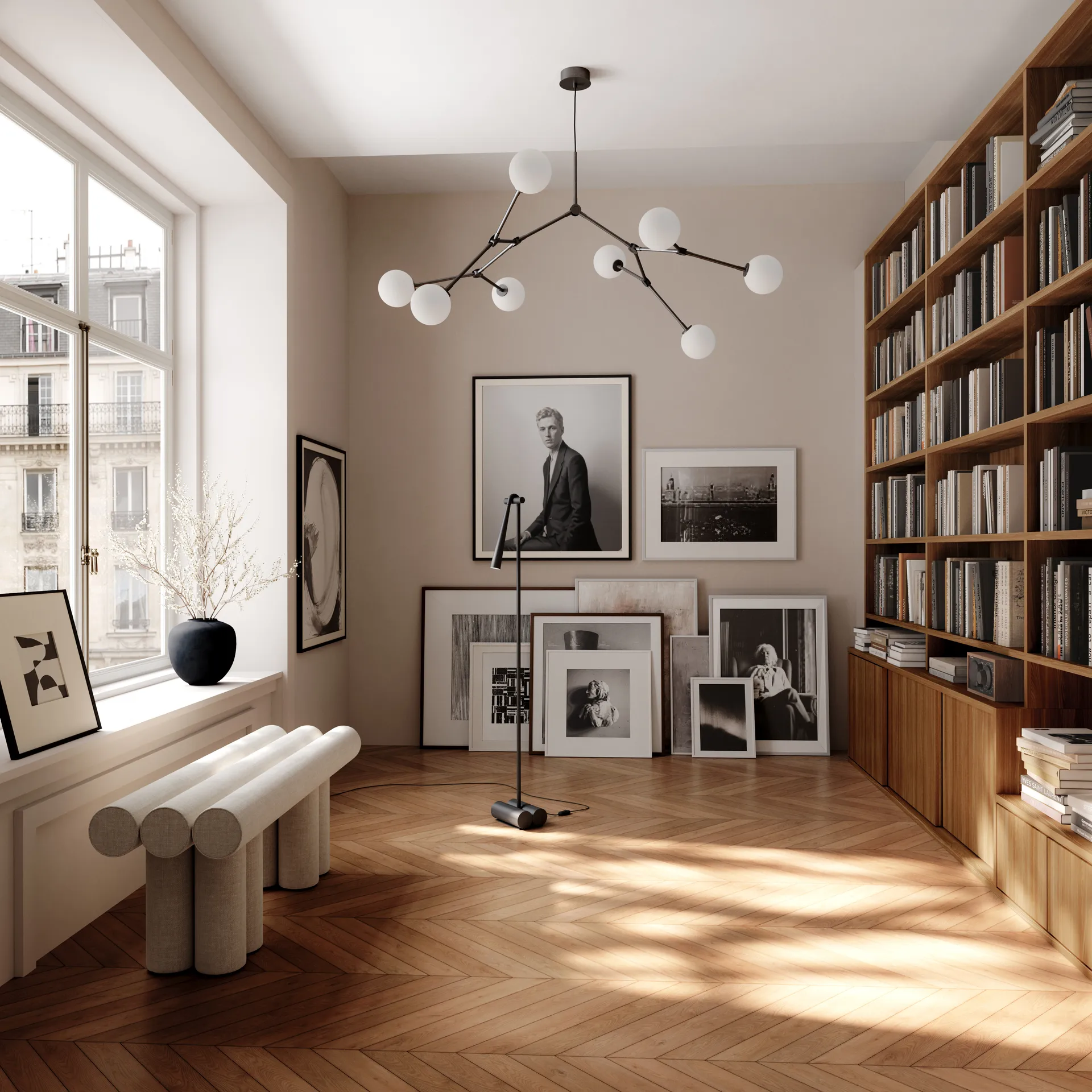 Snake lampa podłogowa, Burned Black 101 Copenhagen