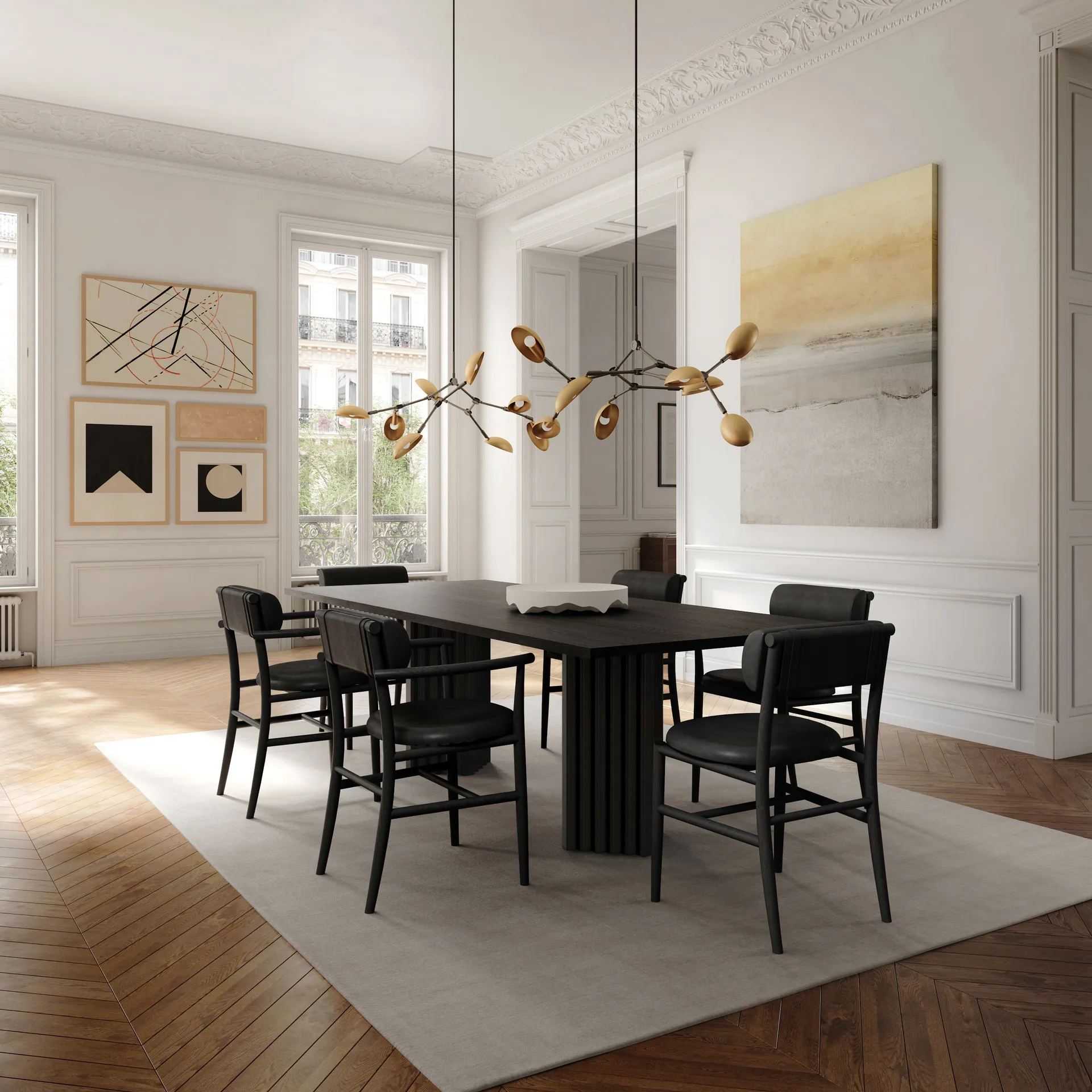 Stół do jadalni Arc 95x250 cm, Coffee black oak 101 Copenhagen