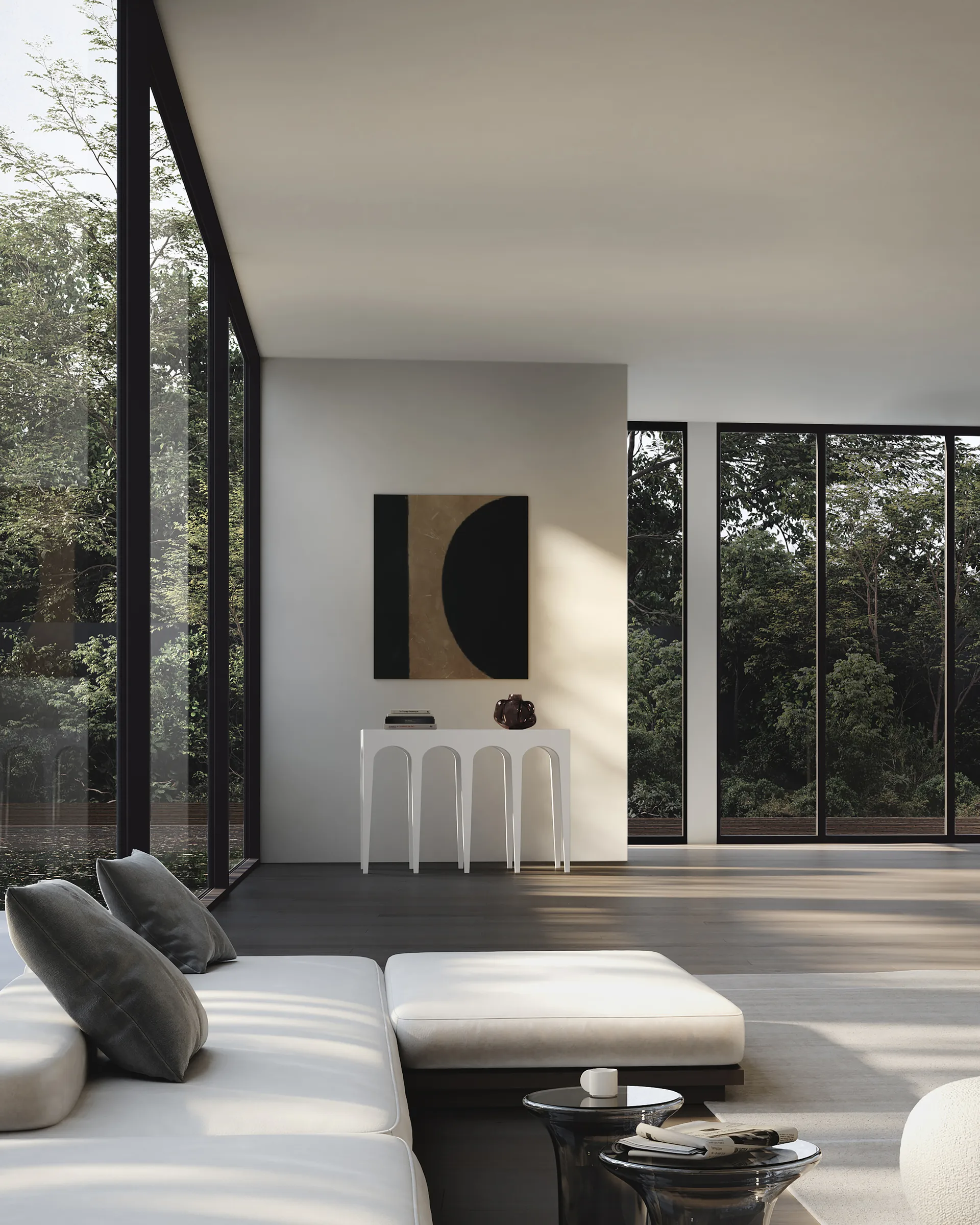 Stolik boczny Bow Console big 114x82 cm, Birch 101 Copenhagen