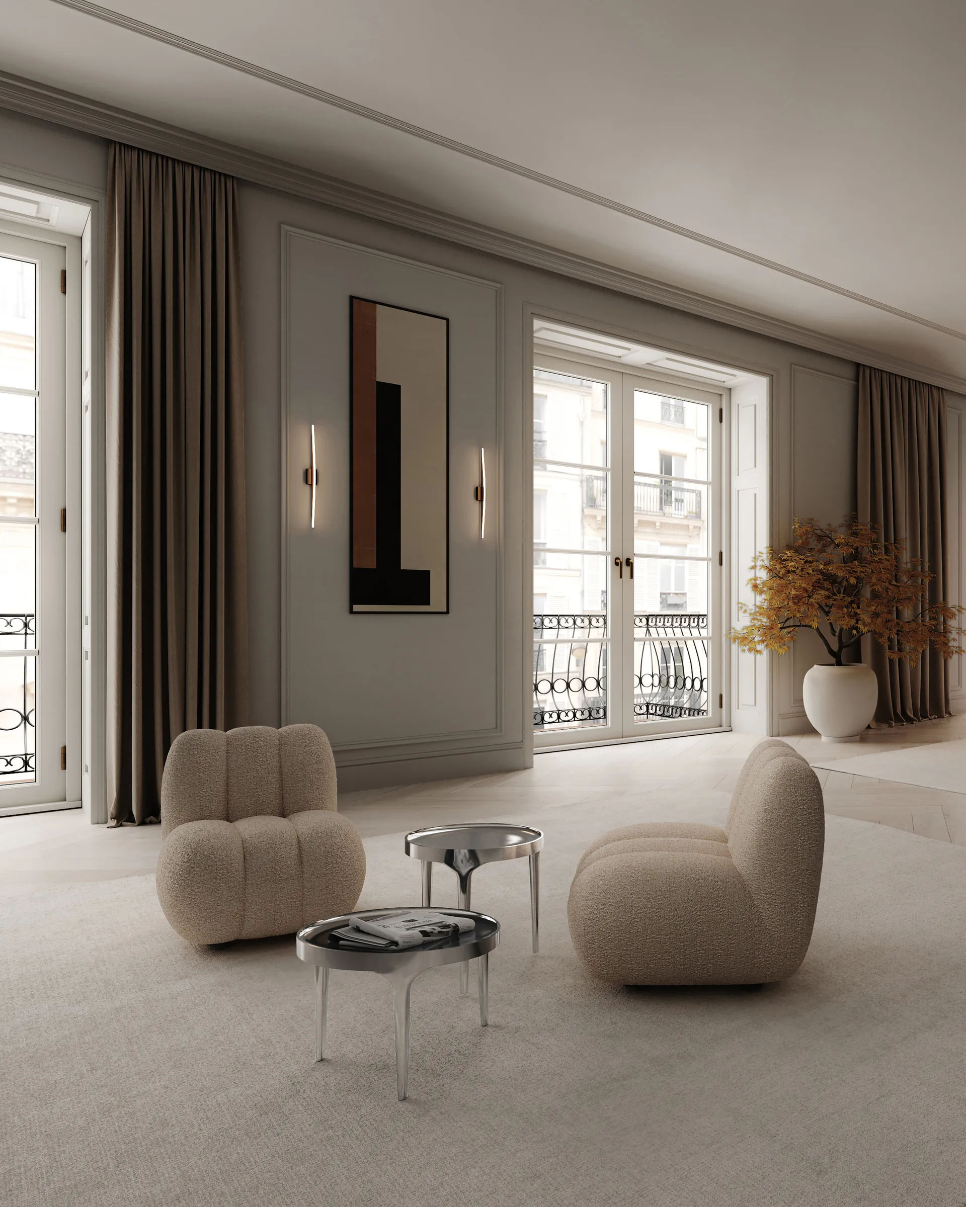 Stolik boczny Phantom, Chrome tall 101 Copenhagen