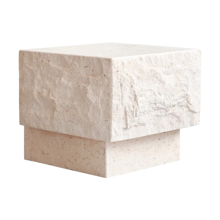 Stolik boczny Temple low 42x40 cm, Chrome-limestone 101 Copenhagen