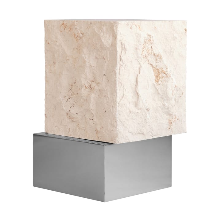 Stolik boczny Temple tall 50x33 cm, Chrome-limestone 101 Copenhagen