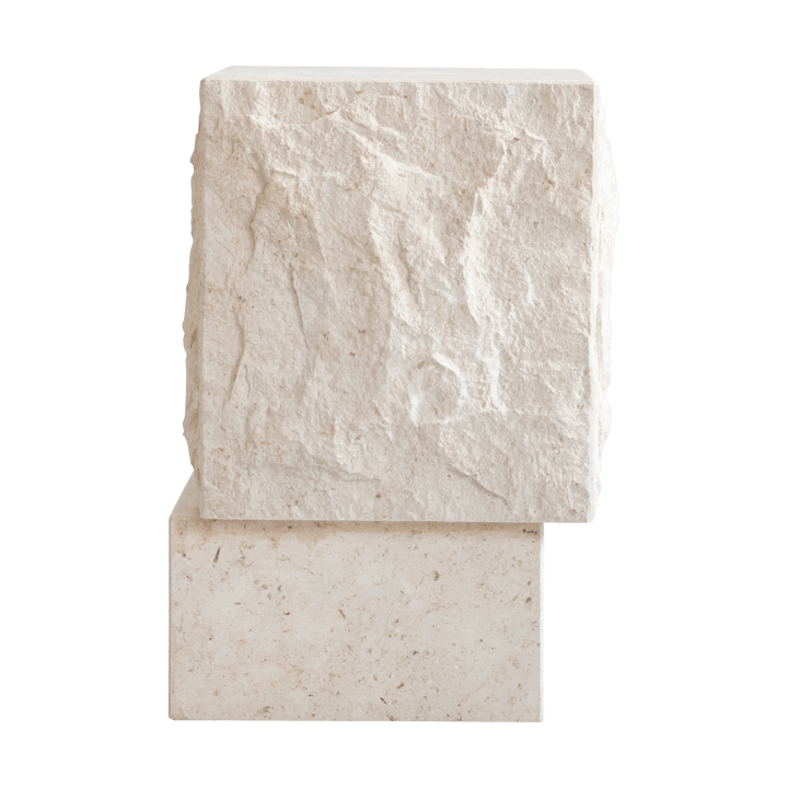 Stolik boczny Temple tall 50x33 cm, Chrome-limestone 101 Copenhagen