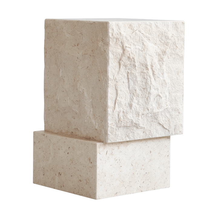 Stolik boczny Temple tall 50x33 cm, Chrome-limestone 101 Copenhagen