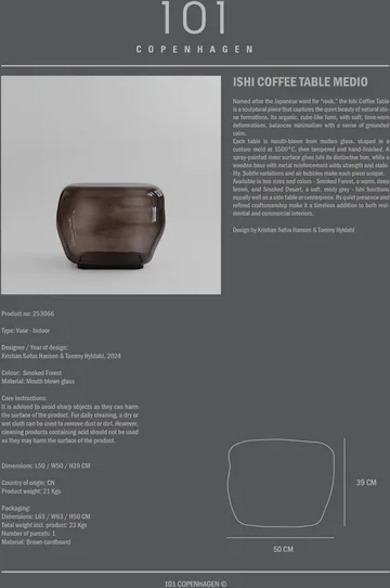 Stolik kawowy Ishi Medio - Smoked forest - 101 Copenhagen