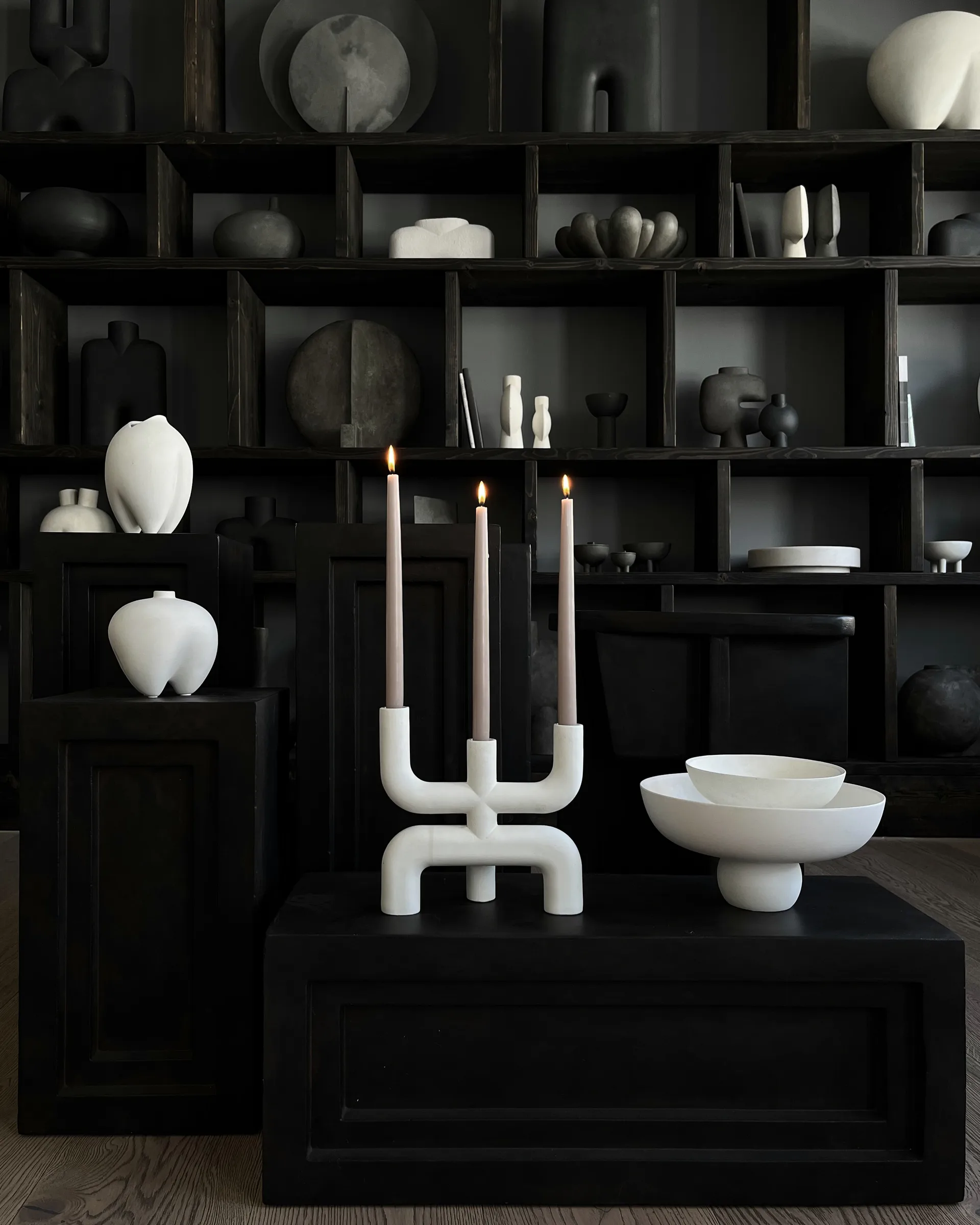 Świecznik Cobra 25x25 cm, Bone White 101 Copenhagen