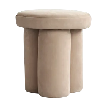 Taboret Big Foot Ø38x43 cm - Nubuck - 101 Copenhagen