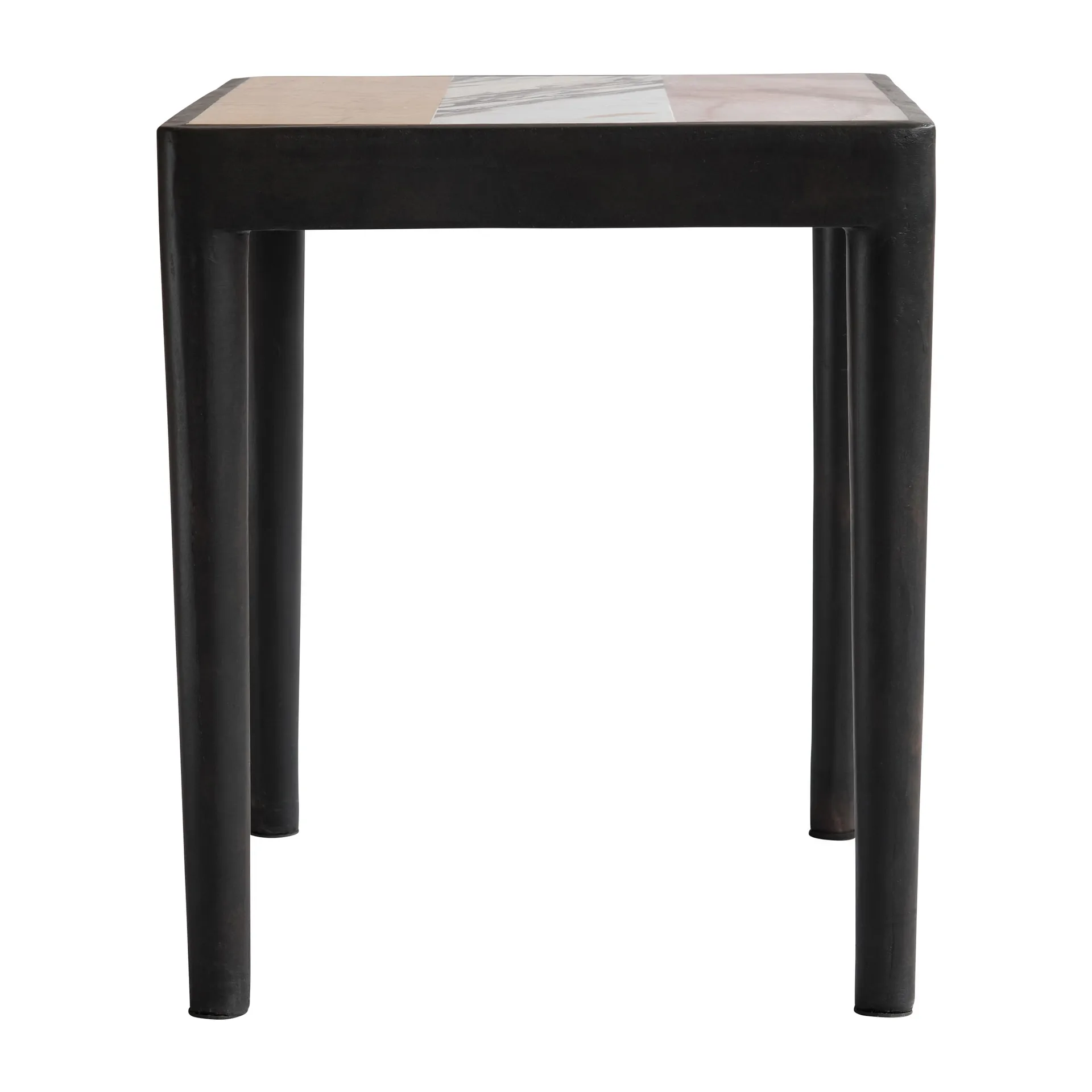 Tairu stolik 38x38 cm striped, Peach-Calacatta-Yellow 101 Copenhagen