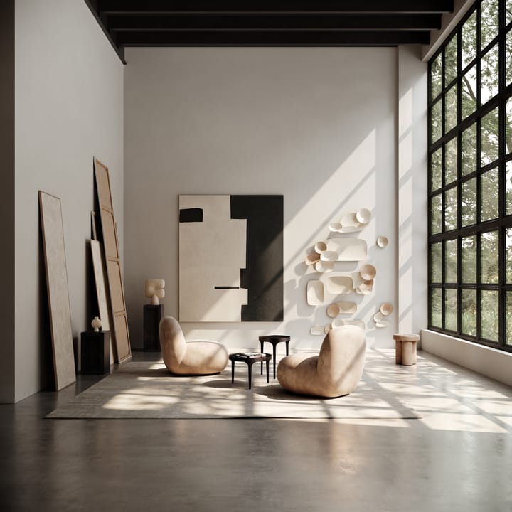 Toe Chair Flat fotel 92x75 cm, Nubuck 101 Copenhagen