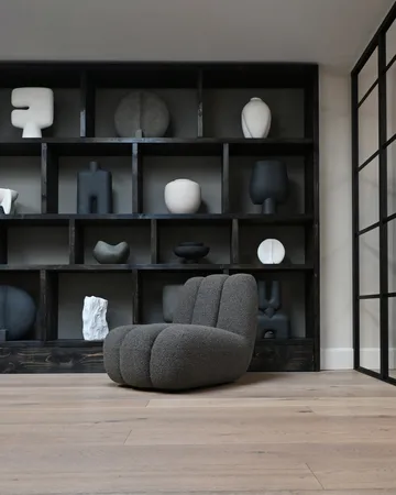 Toe fotel bouclé - Deep taupe - 101 Copenhagen