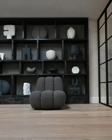 Toe fotel bouclé - Deep taupe - 101 Copenhagen