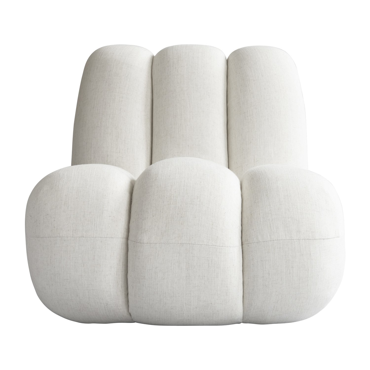 101 Copenhagen Toe fotel linne White chalk | Skandynawski Design | Fotele i podnóżki | Biały