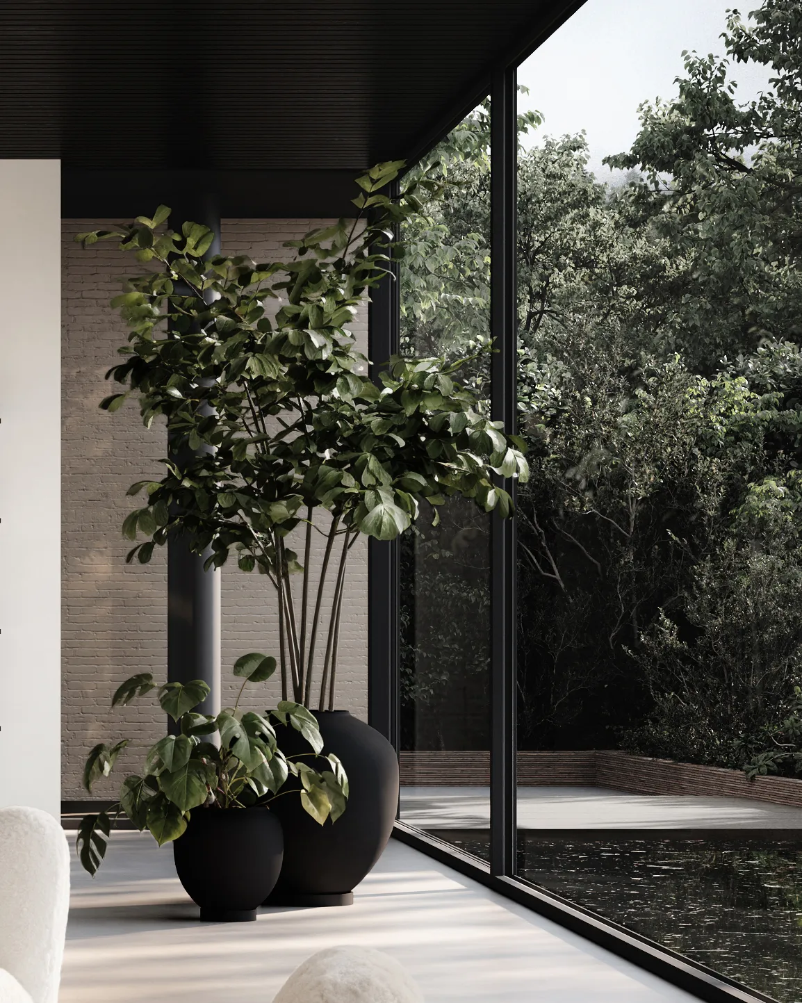 Wazon big Sunao 55 cm, Black 101 Copenhagen