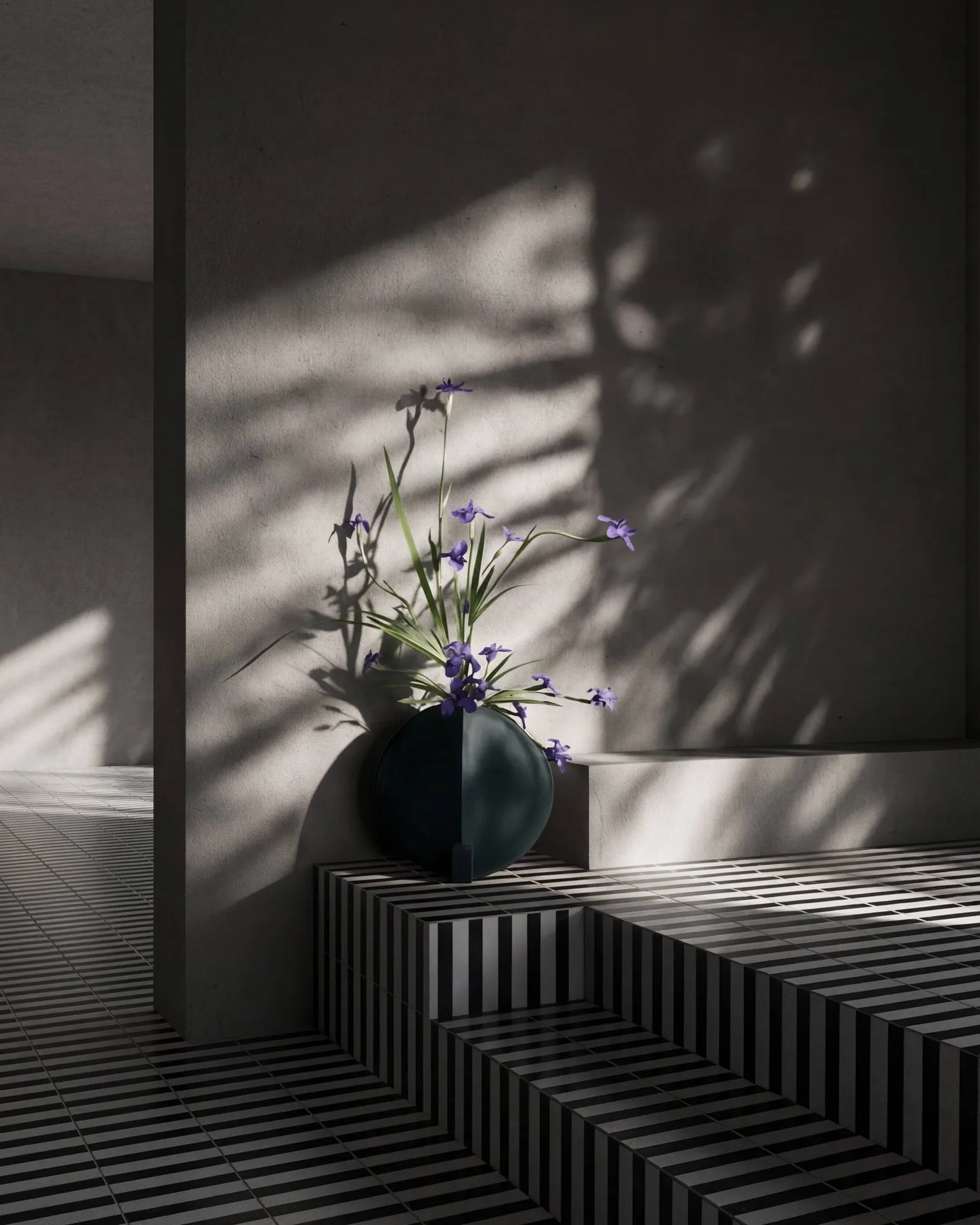 Wazon Guggenheim , Dark green 101 Copenhagen