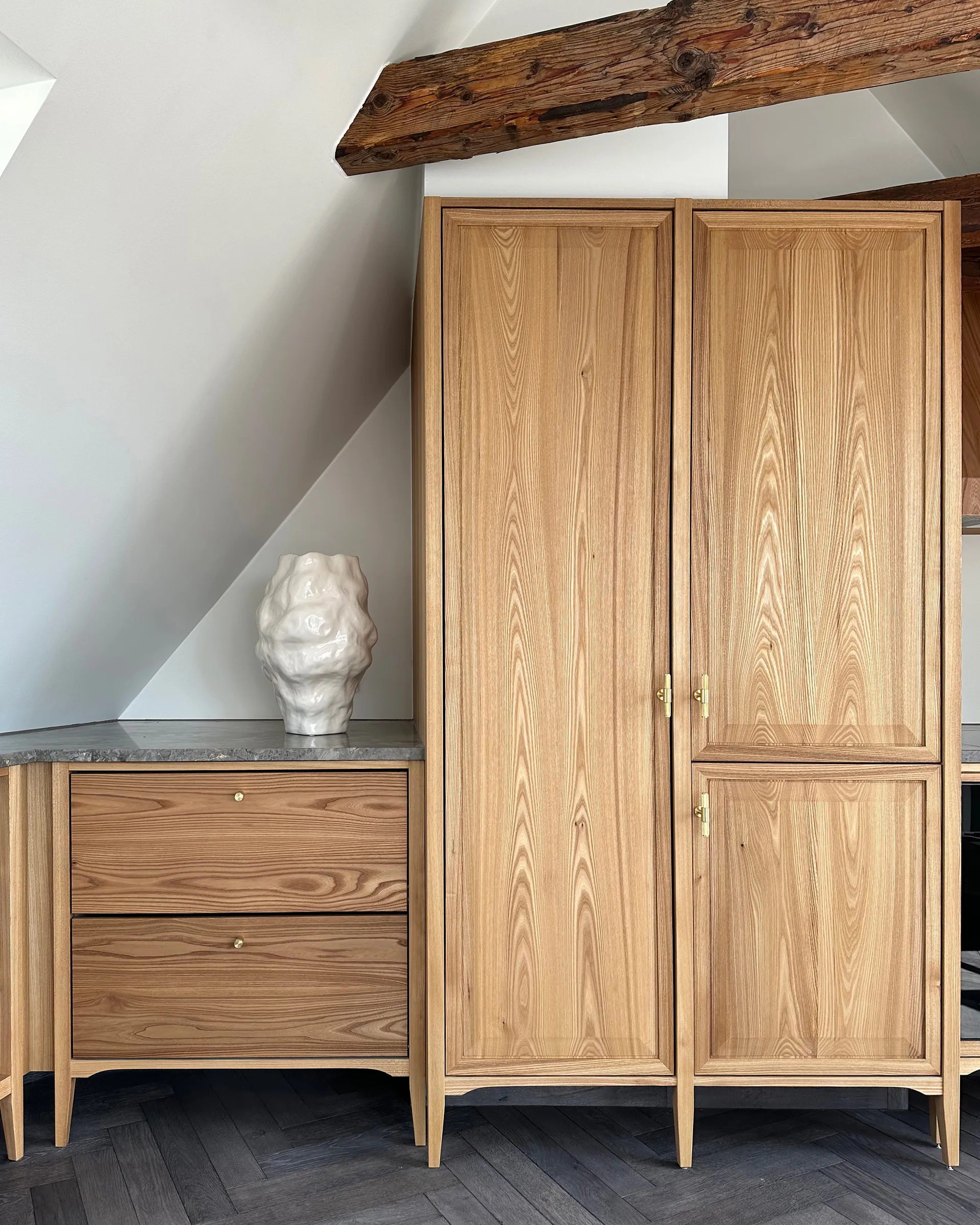 Wazon Katachi Medio, Brzoza o wysokim połysku 101 Copenhagen