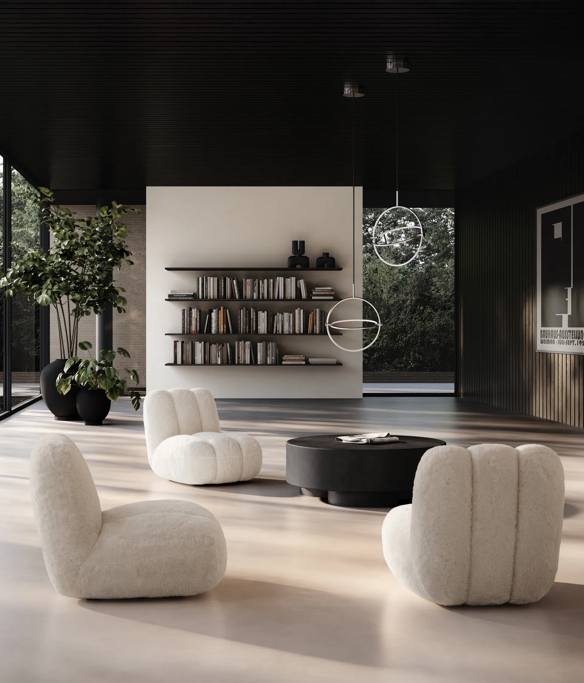 Wazon medio Sunao 30 cm, Black 101 Copenhagen