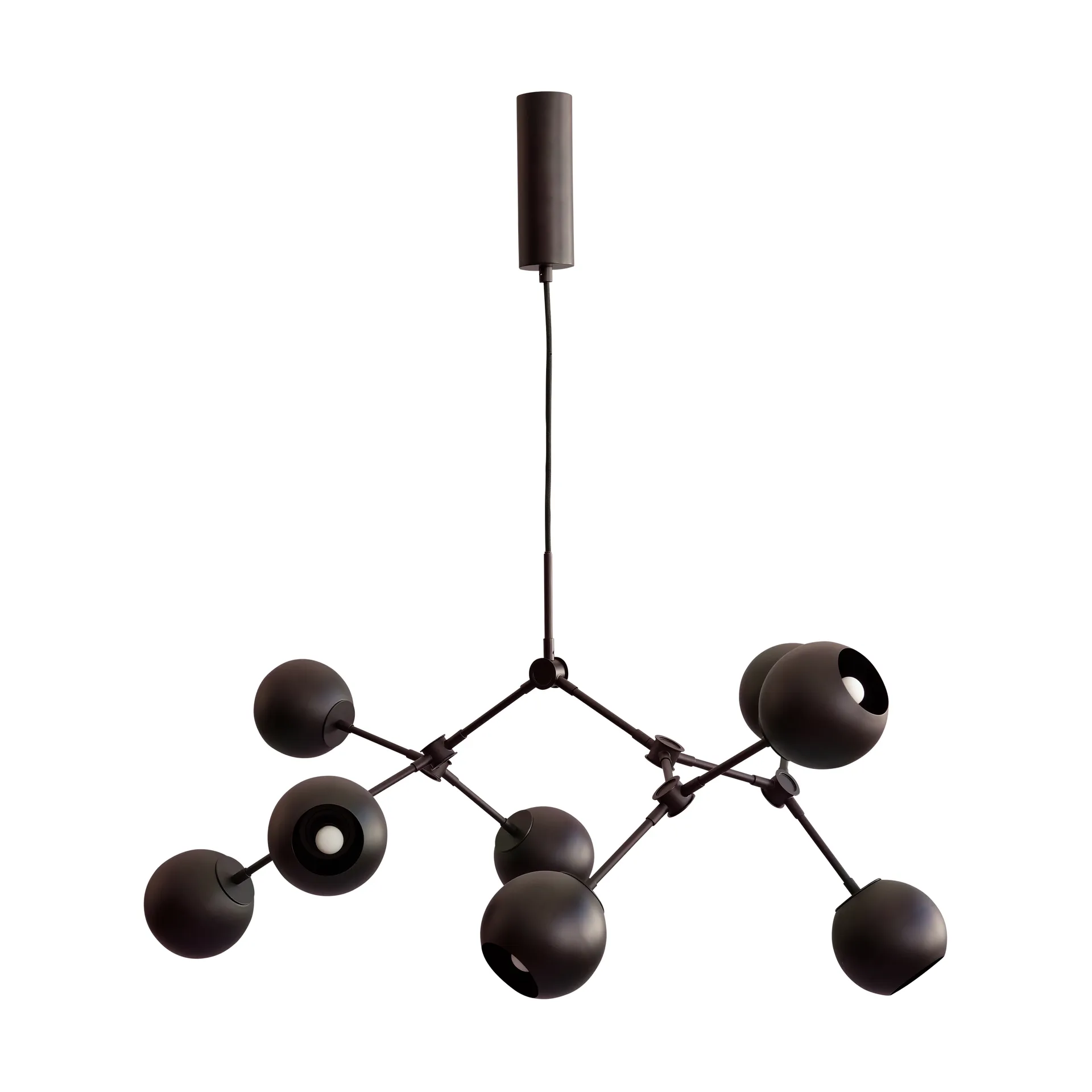 Żyrandol Drop Chandelier Globe mini, Burned black 101 Copenhagen