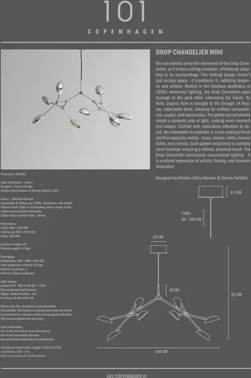 Żyrandol mini Drop Chandelier - Chrome - 101 Copenhagen