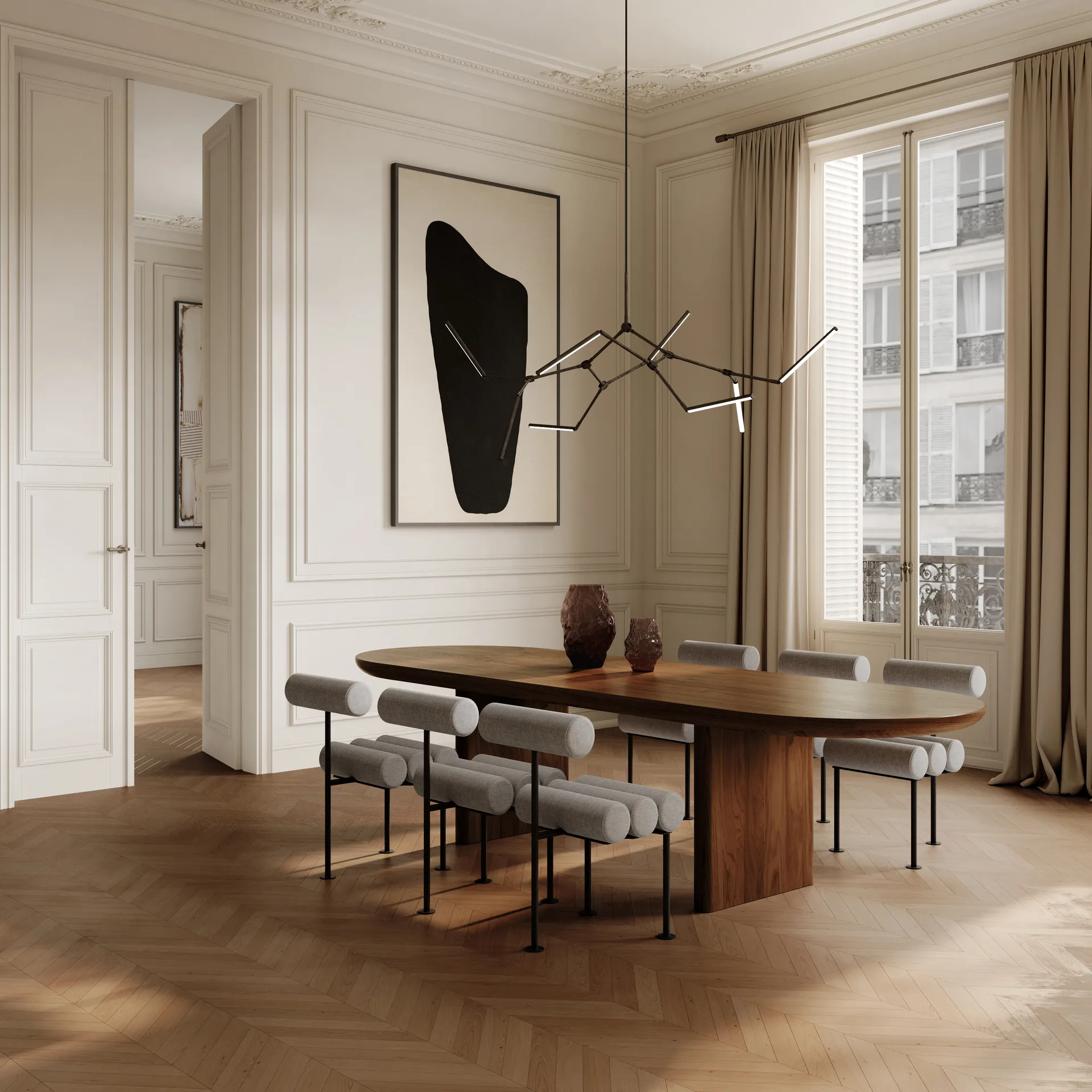 Żyrandol Stick Chandelier, Brąz 101 Copenhagen