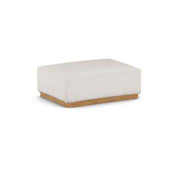 Bergsdal podnóżek - Caleido beige 9600-Jesion bejcowany na kolor dębu - 1898
