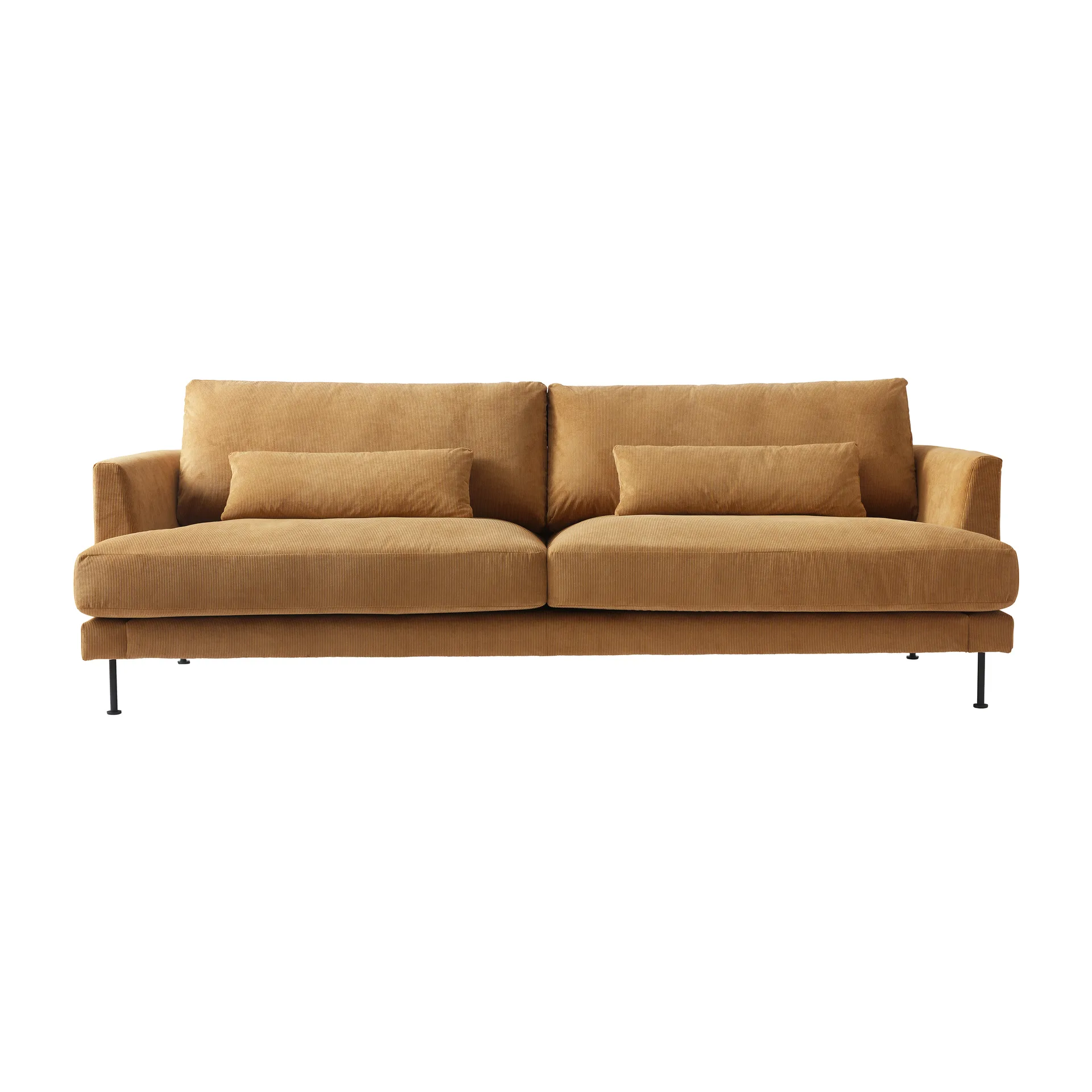 Bredhult Sofa 3-osobowa, metalowe nóżki sofy , Jump 1959 Honey 1898