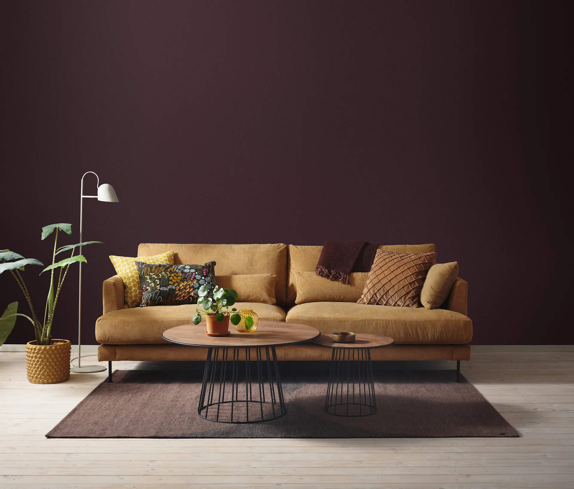 Bredhult Sofa 3-osobowa, metalowe nóżki sofy , Jump 1959 Honey 1898