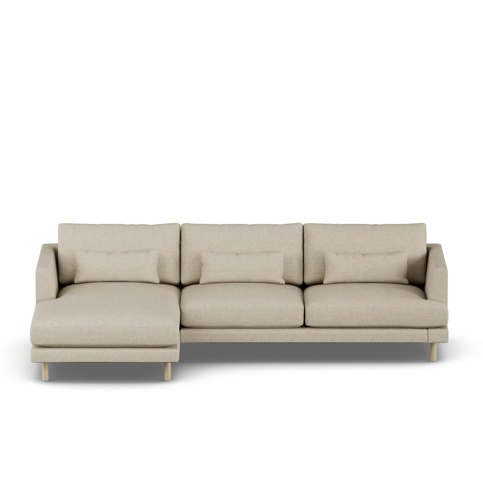 Bredhult sofa, Bern Beige 0341-dąb olejowany na biało, 2,5-osobowa C2 1898
