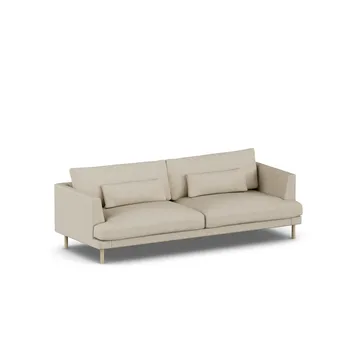 Bredhult sofa - Bern Beige 0341-dąb olejowany na biało, 3-osobowa - 1898