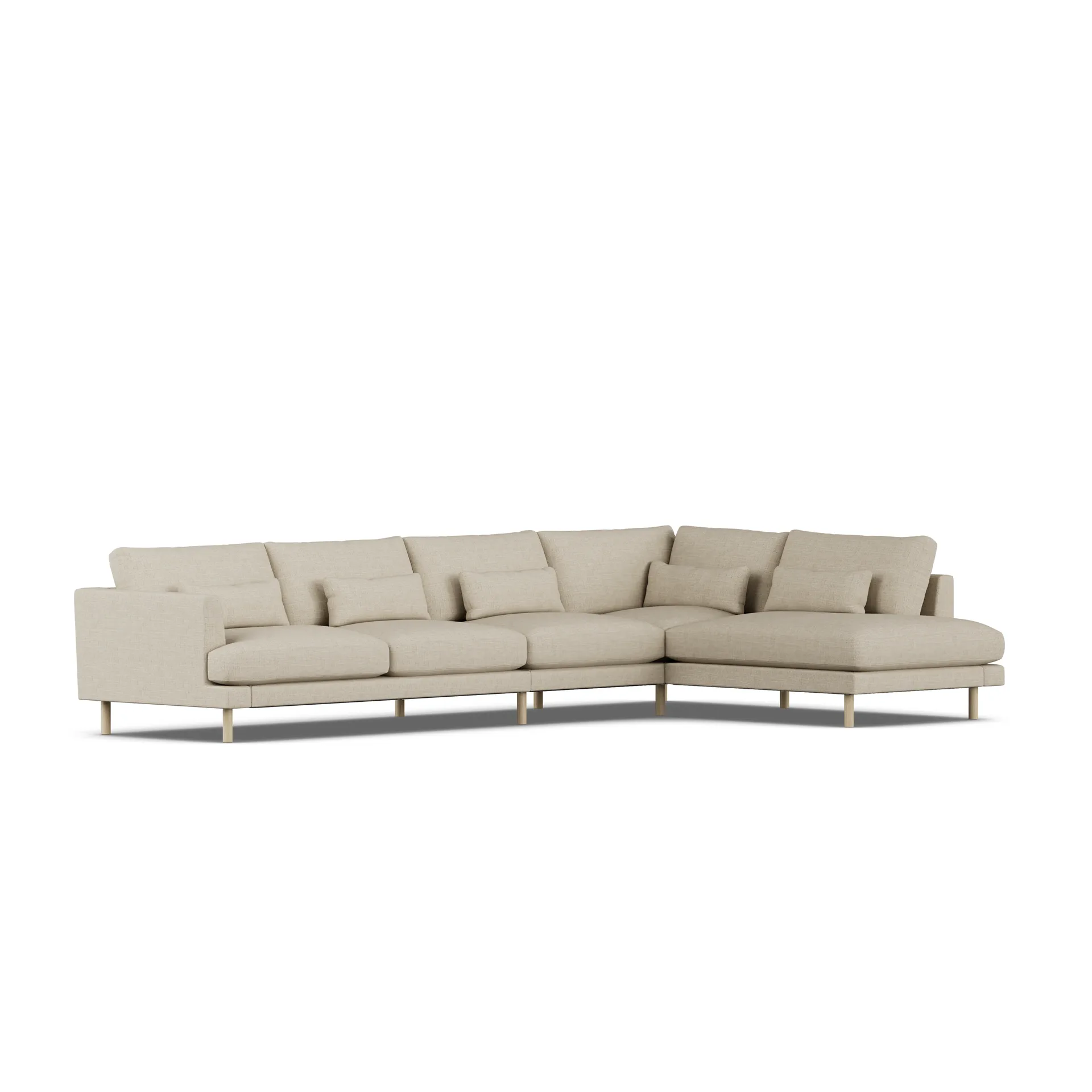 Bredhult sofa, Bern Beige 0341-dąb olejowany na biało, 4-osobowa B1 1898