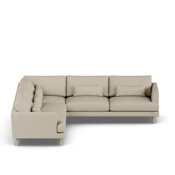 Bredhult sofa - Bern Beige 0341-dąb olejowany na biało, narożnik F - 1898