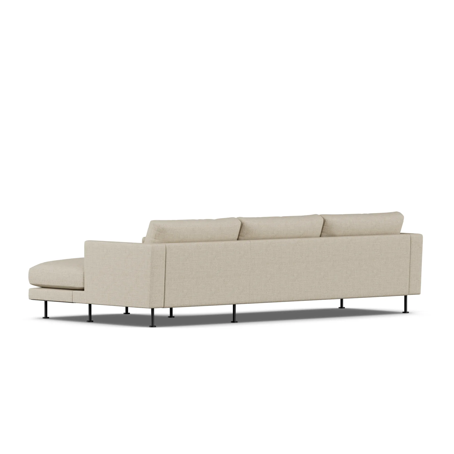Bredhult sofa, Bern Beige 0341-stal czarna, 2,5-osobowa C1 1898