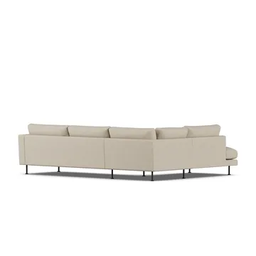 Bredhult sofa - Bern Beige 0341-stal czarna, 3-osobowa A2 - 1898