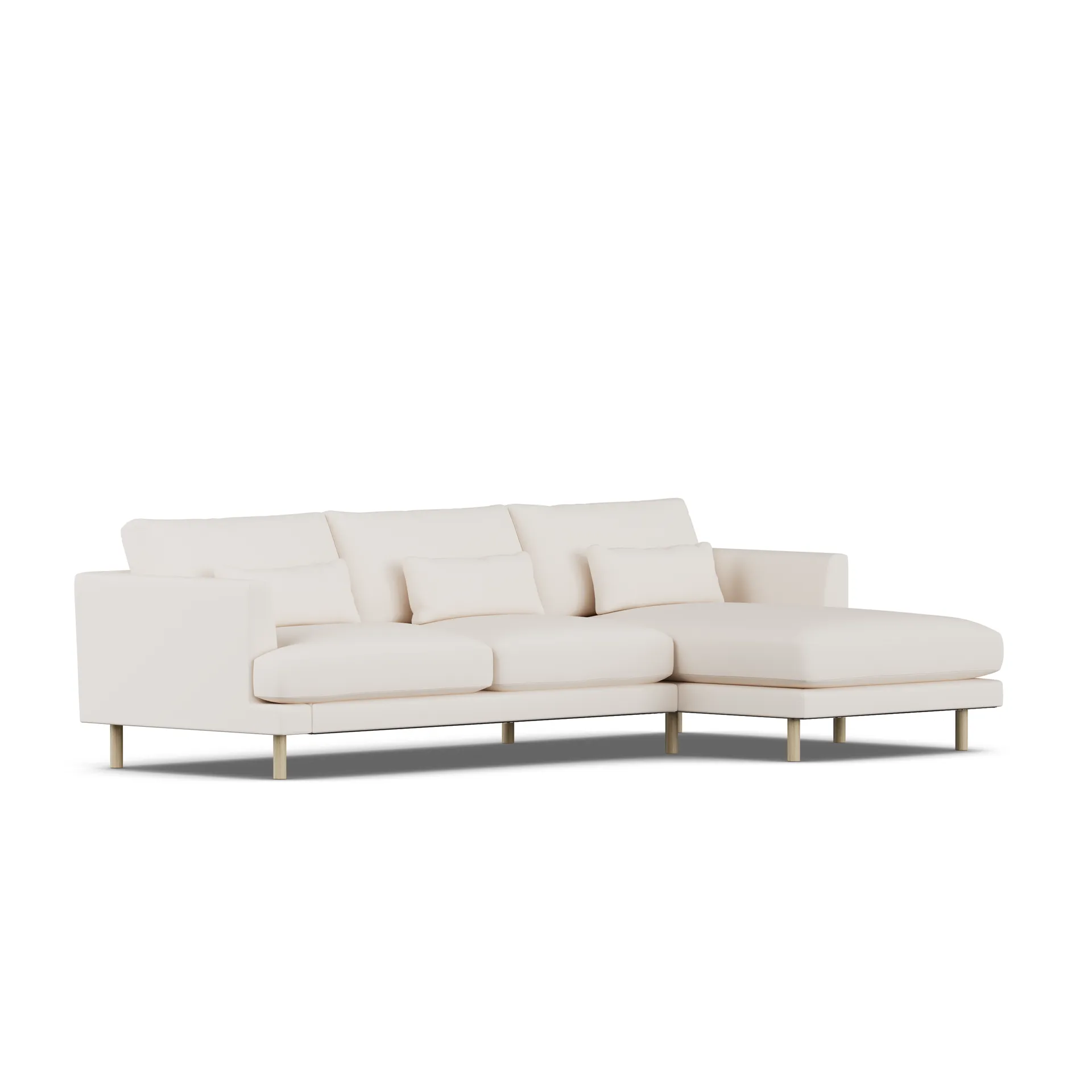 Bredhult sofa, Caleido Beige 9600-dąb olejowany na biało, 2,5-osobowa C1 1898