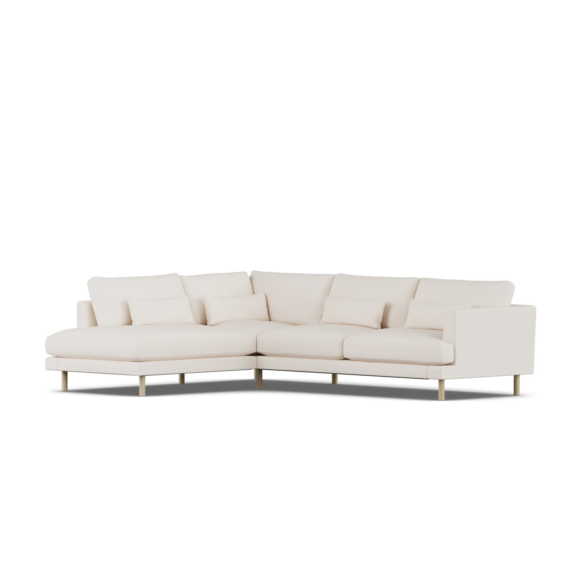 Bredhult sofa, Caleido Beige 9600-dąb olejowany na biało, 3-osobowa A2 1898