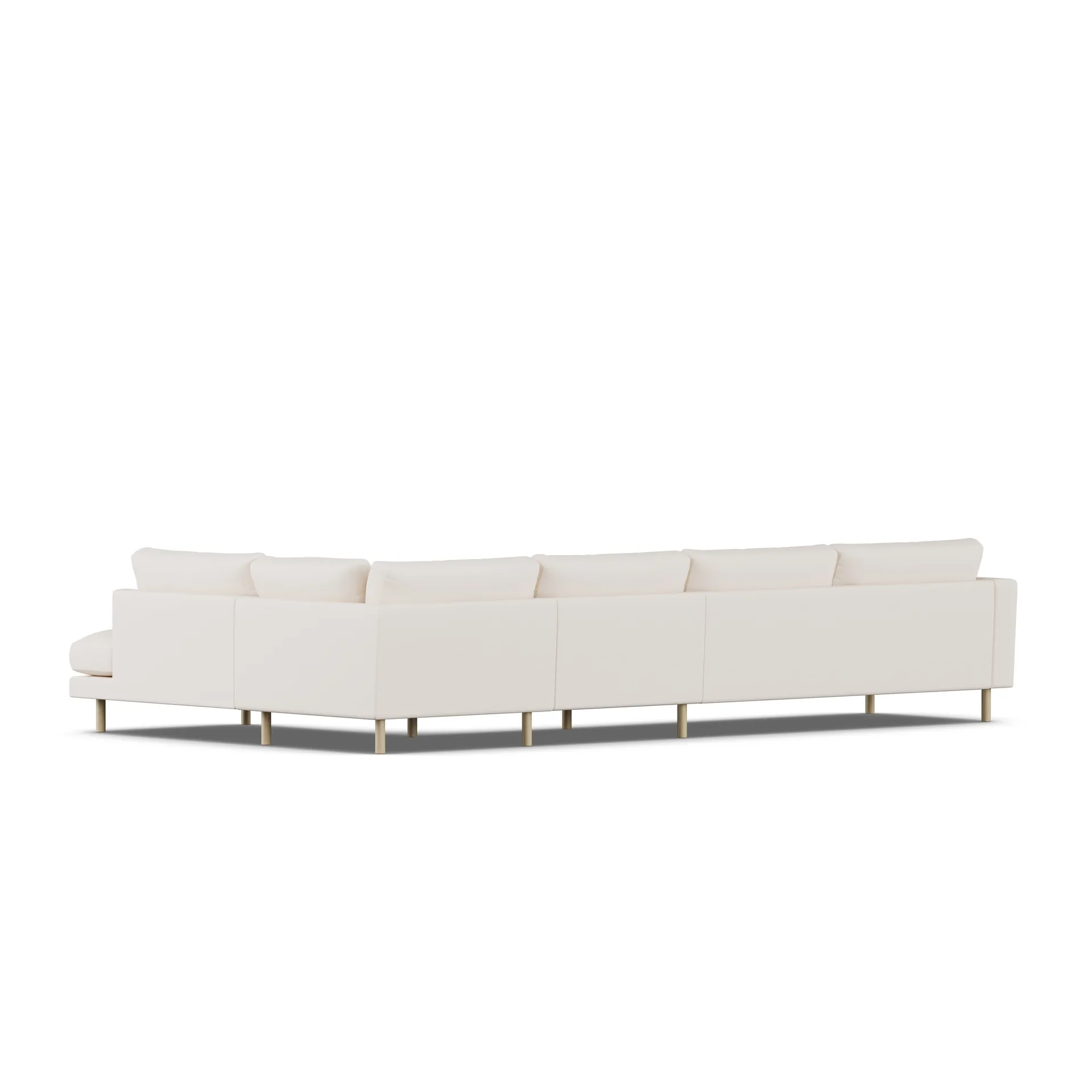 Bredhult sofa, Caleido Beige 9600-dąb olejowany na biało, 4-osobowa B1 1898