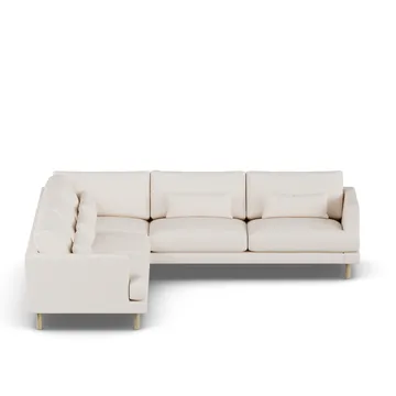 Bredhult sofa - Caleido Beige 9600-dąb olejowany na biało, narożnik F - 1898