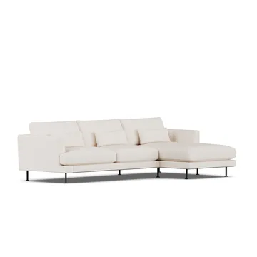 Bredhult sofa - Caleido Beige 9600-stal czarna, 2,5-osobowa C1 - 1898